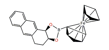 cis-1,2,3,4-Tetrahydroanthracene-1,2-diol ferrocenylboronate